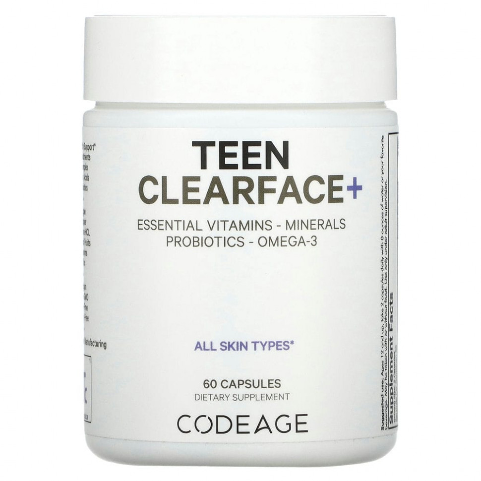  Codeage, Teen Clearface Vitamins,    , 60     -     , -, 