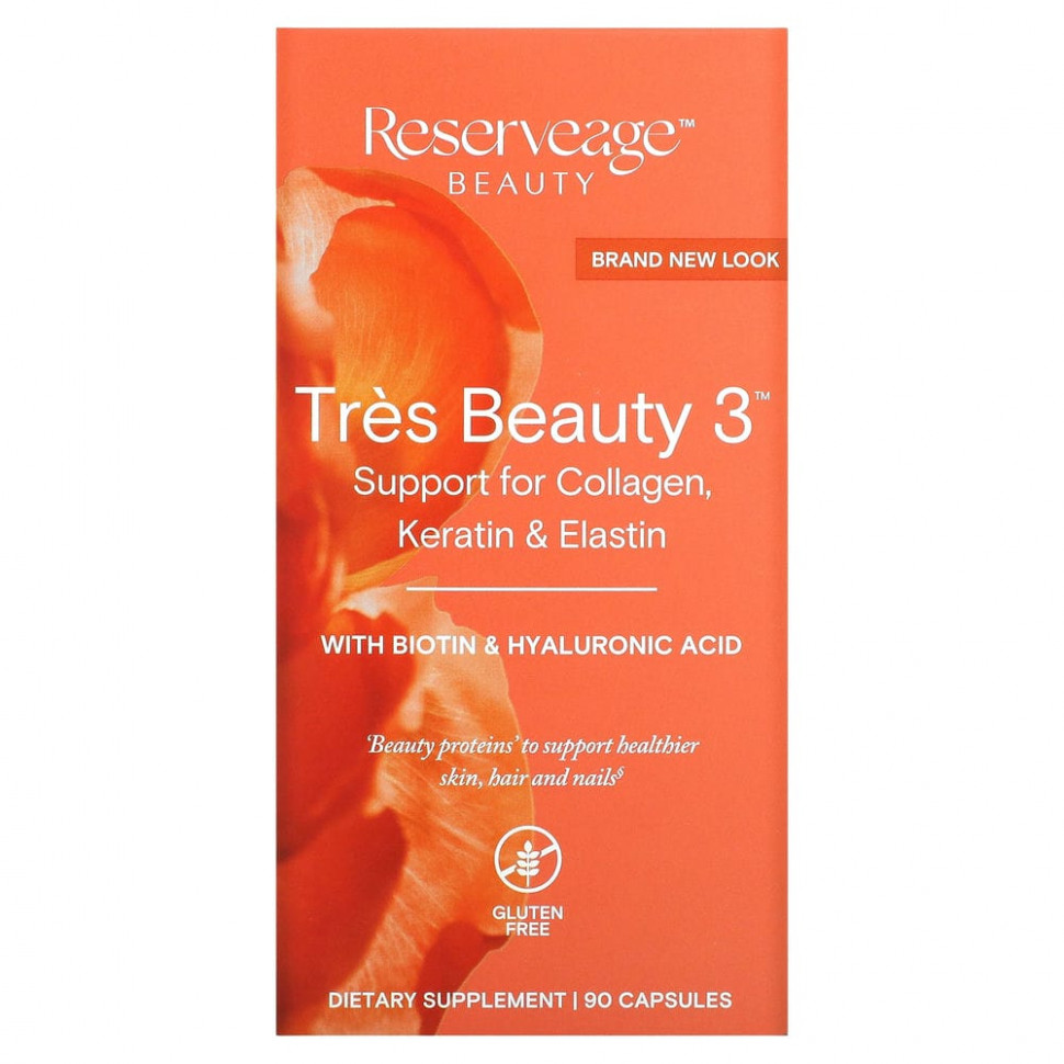  ReserveAge Nutrition, Tres Beauty 3, 90     -     , -, 