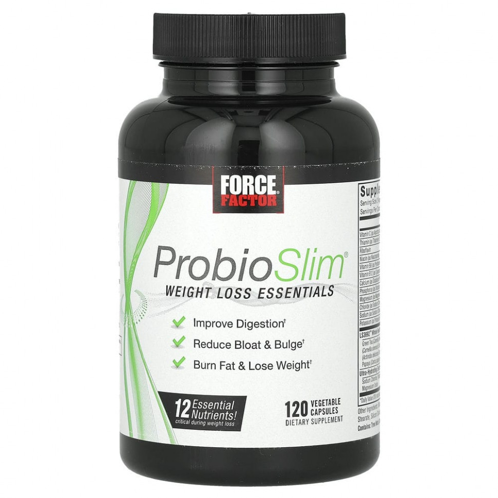 ������ ������ Force Factor, ProbioSlim, ����������� ����������� �������� ��� �������� ����, 120 ������  IHerb (������) ����