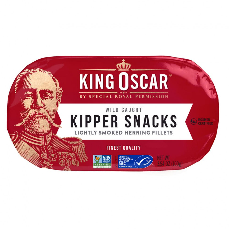 ������ ������ King Oscar, Kipper Snacks, ������������ ���� ������, 100 � (3,54 �����)  IHerb (������) ����