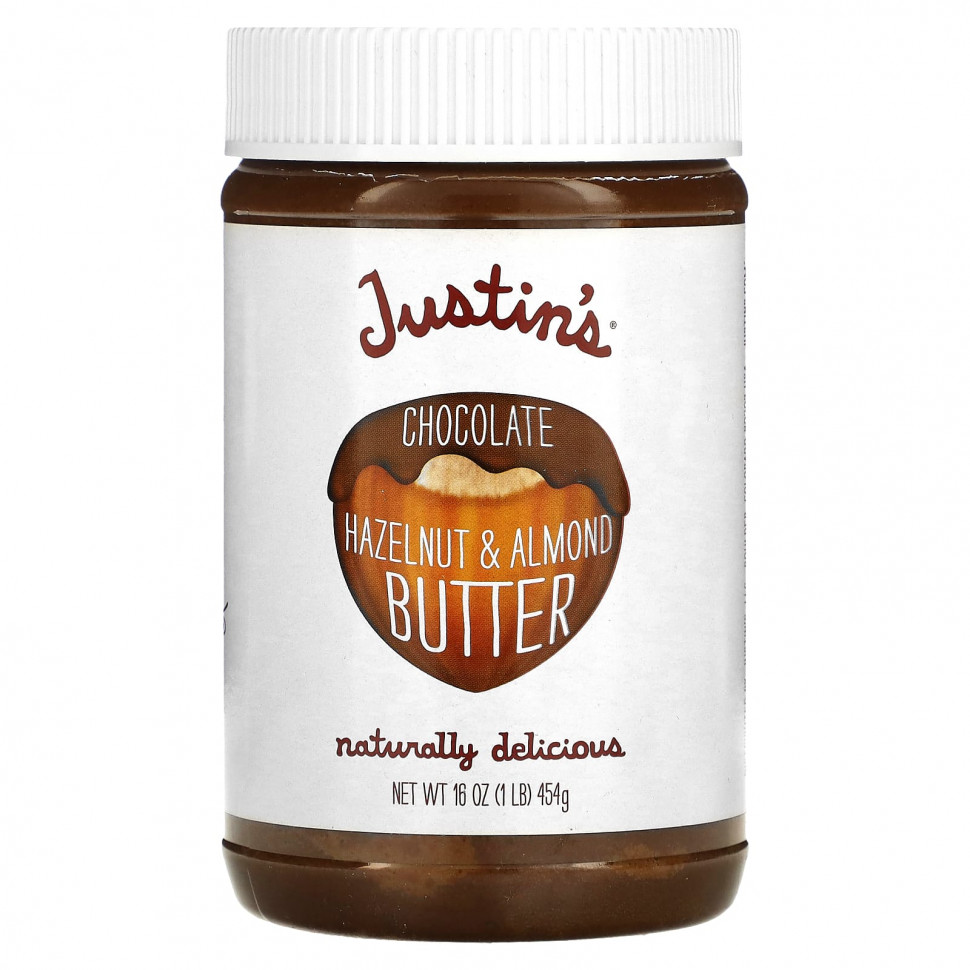������ ������ Justin's Nut Butter, ���������� ����� � ���������, 16 ����� (454 �)  IHerb (������) ����
