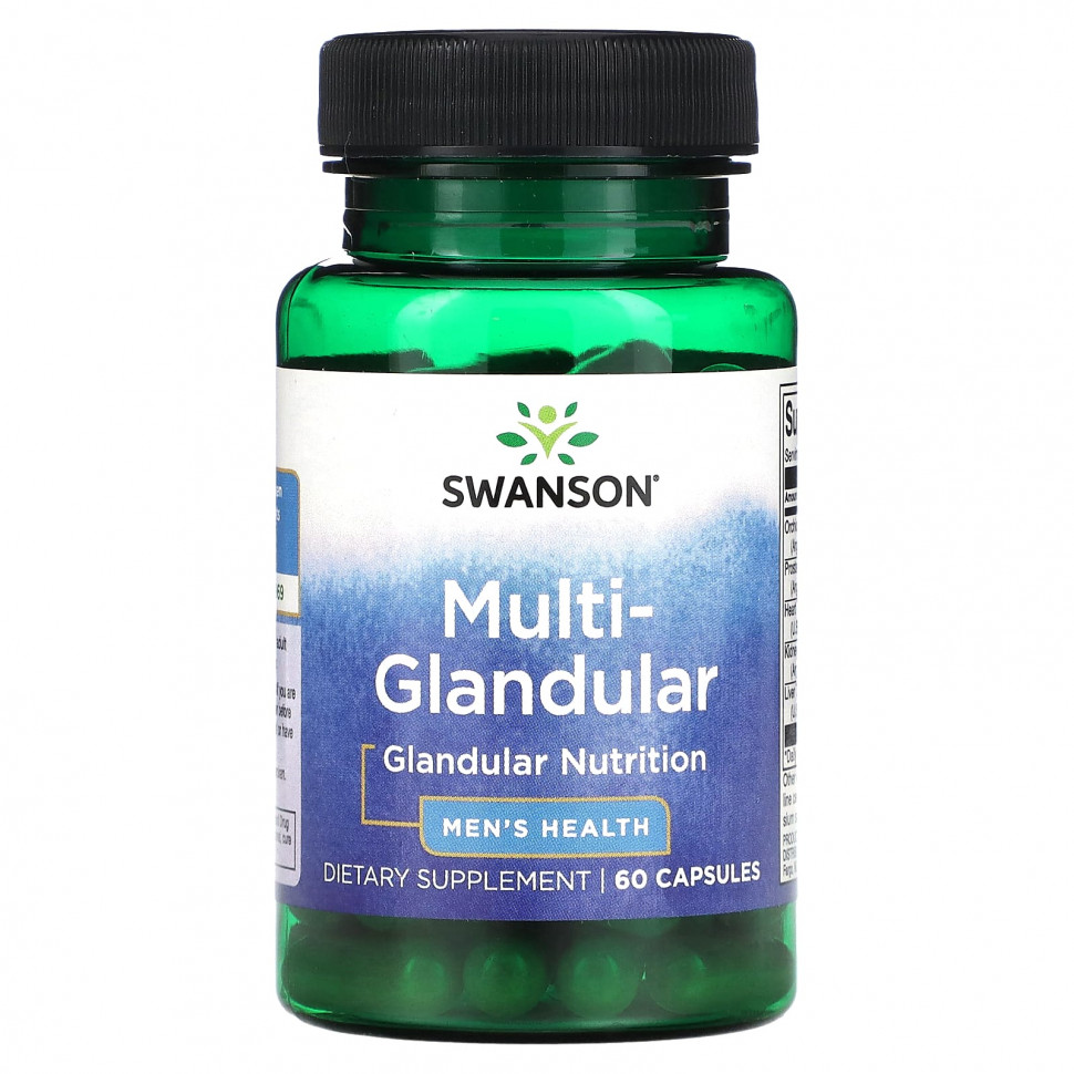 ������ ������ Swanson, Multi-Glandular, ��� �������� ��������, 60 ������  IHerb (������) ����
