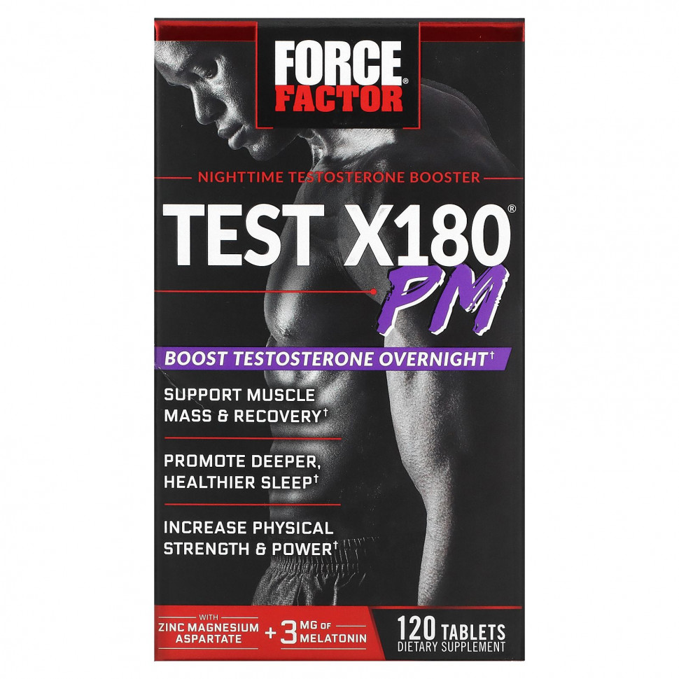 ������ ������ Force Factor, Test X180 PM, ������ ������ ������������, 120 ��������  IHerb (������) ����