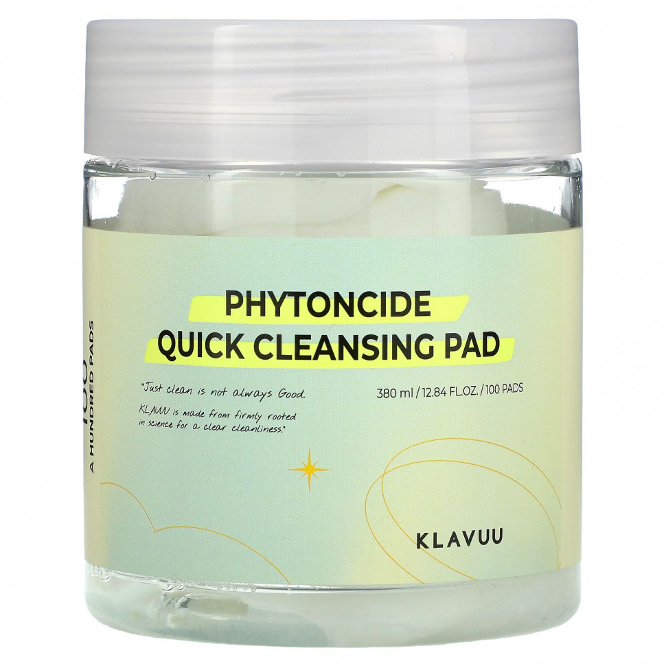 ������ ������ KLAVUU, Phytoncide Quick Cleansing Pad, 100 ���������  IHerb (������) ����