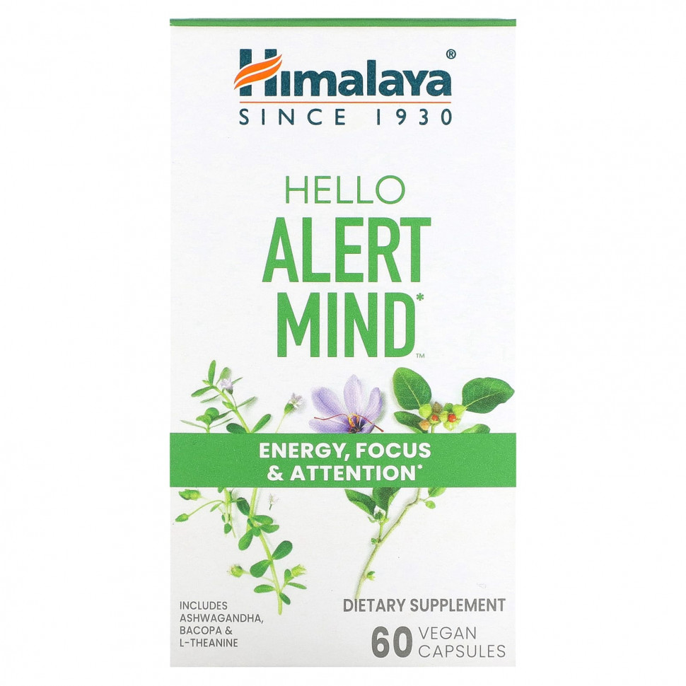 ������ ������ Himalaya, Hello Alert Mind, 60 ��������� ������  IHerb (������) ����