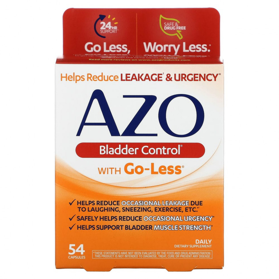 ������ ������ Azo, Bladder Control, with Go-Less, 54 Capsules  IHerb (������) ����