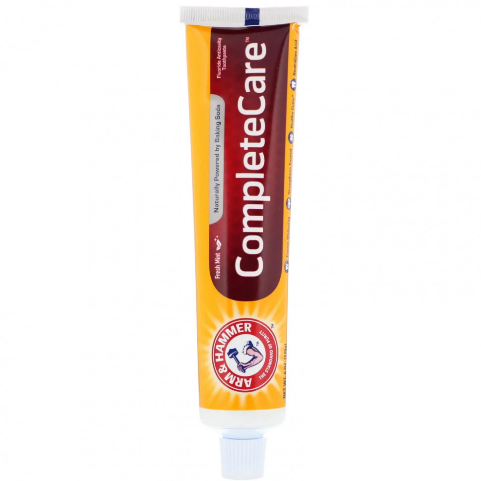 ������ ������ Arm & Hammer, Complete Care, Baking Soda & Peroxide Toothpaste, Plus Whitening with Stain Defense, 6.0 oz (170 g)  IHerb (������) ����