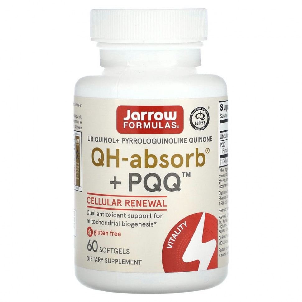 ������ ������ Jarrow Formulas, ��������, QH-Absorb + PPQ, 60 ������ ��������  IHerb (������) ����