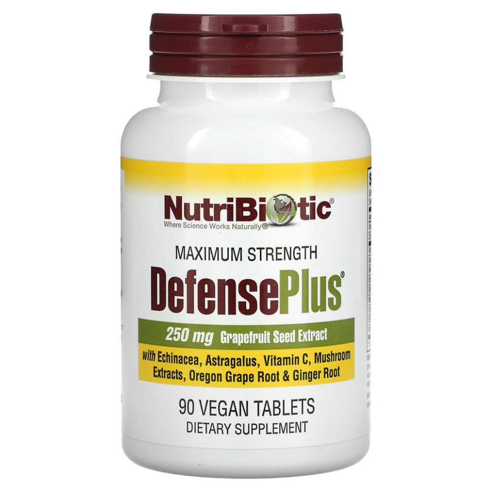 ������ ������ NutriBiotic, DefensePlus, ������������ �������������, 90 �������������� ��������  IHerb (������) ����