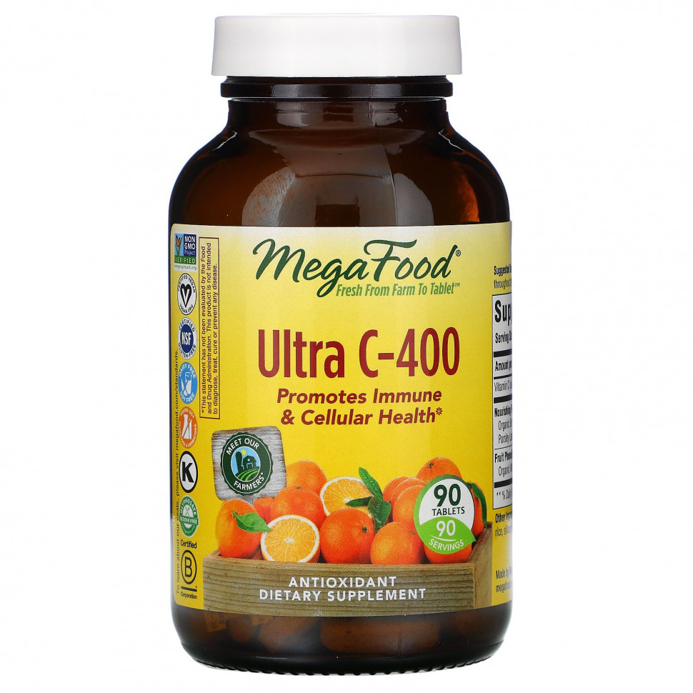������ ������ MegaFood, Ultra C-400, 90 ��������  IHerb (������) ����