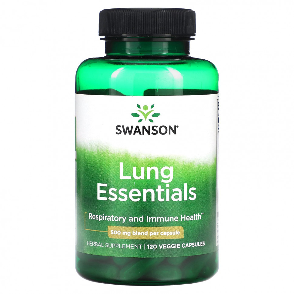 ������ ������ Swanson, Lung Essentials, 500 ��, 120 ������������ ������  IHerb (������) ����