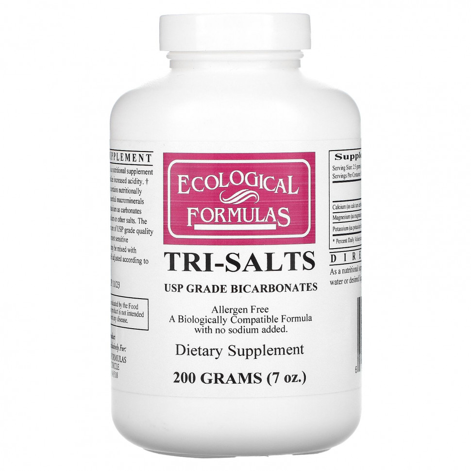 ������ ������ Ecological Formulas, Tri-Salts, 200 � (7 �����)  IHerb (������) ����