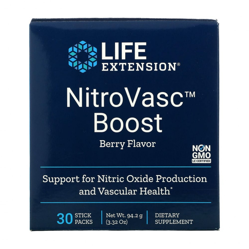 ������ ������ Life Extension, NitroVasc Boost, ������� ����, 30 ���������  IHerb (������) ����