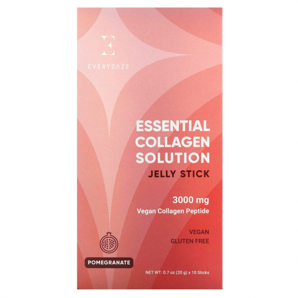 ������ ������ Everydaze, Essential Collagen Solution, ���� � ������, ������, 3000 ��, 10 ������ �� 20 � (0,7 �����)  IHerb (������) ����