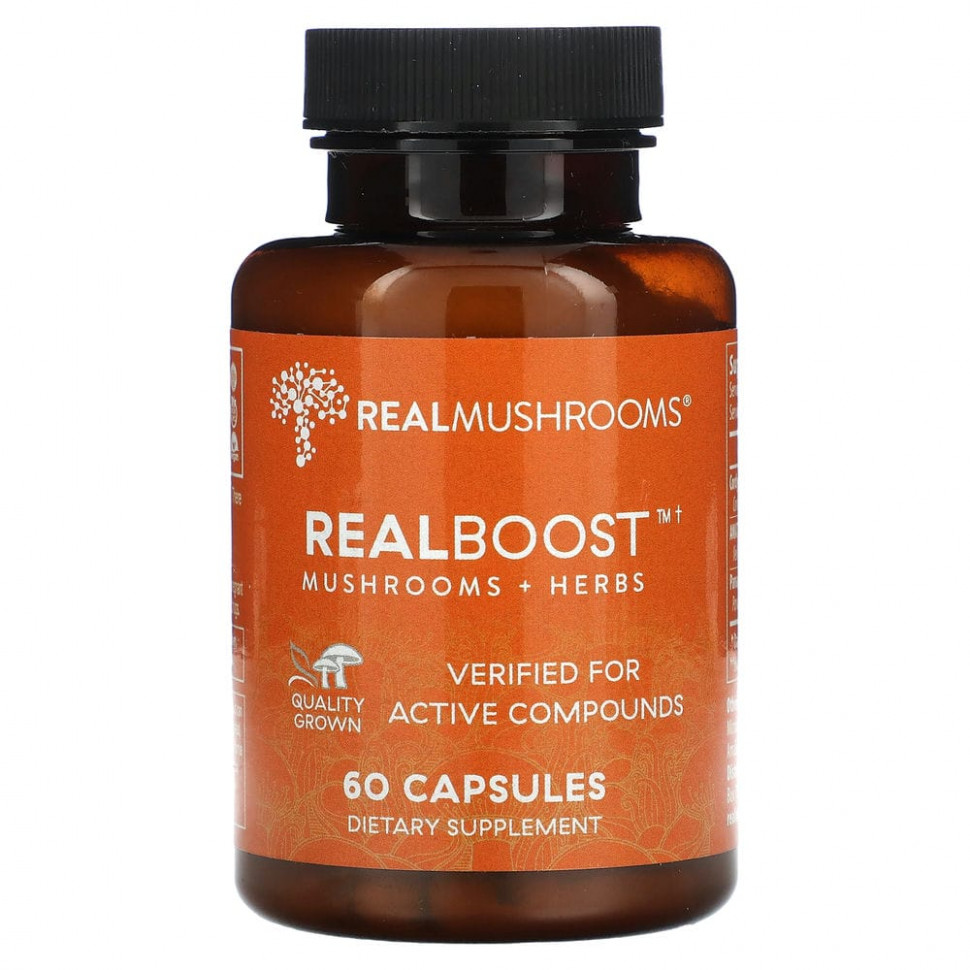 ������ ������ Real Mushrooms, Realboost, ����� � �����`` 60 ������  IHerb (������) ����