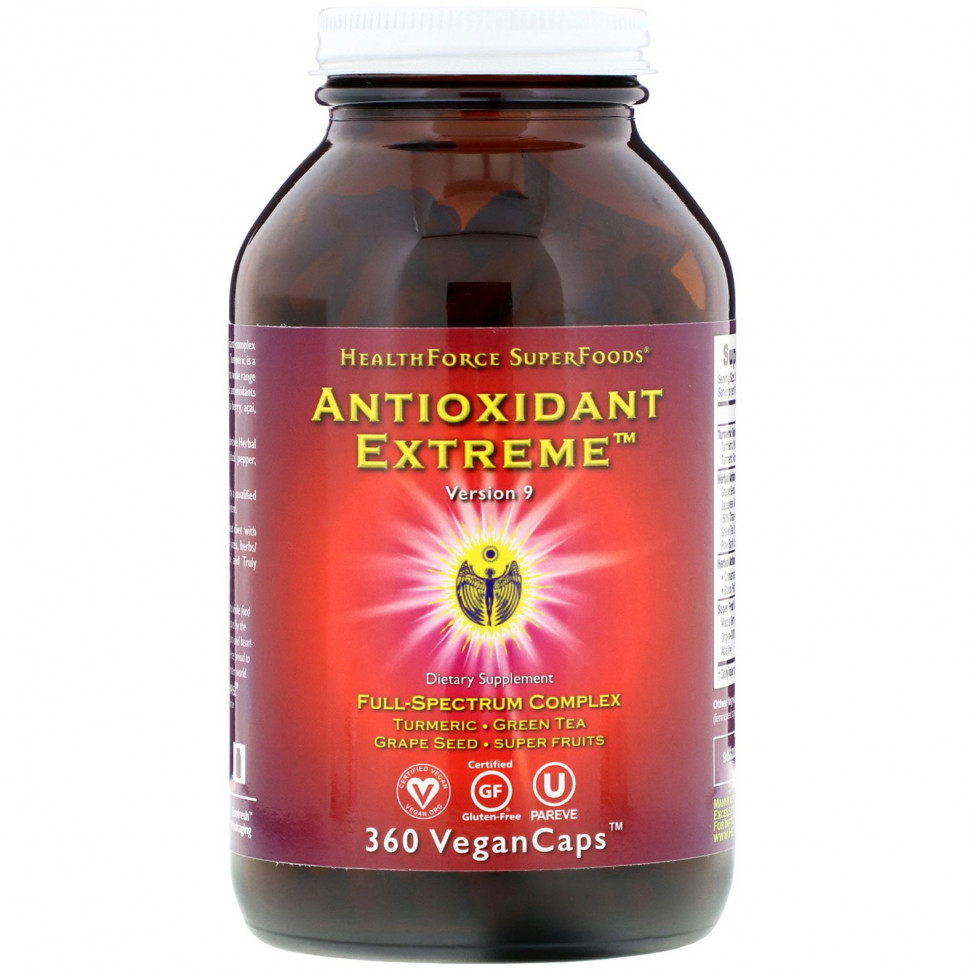 ������ ������ HealthForce Superfoods, Antioxidant Extreme, ������ 9, 360 ������ VeganCaps  IHerb (������) ����