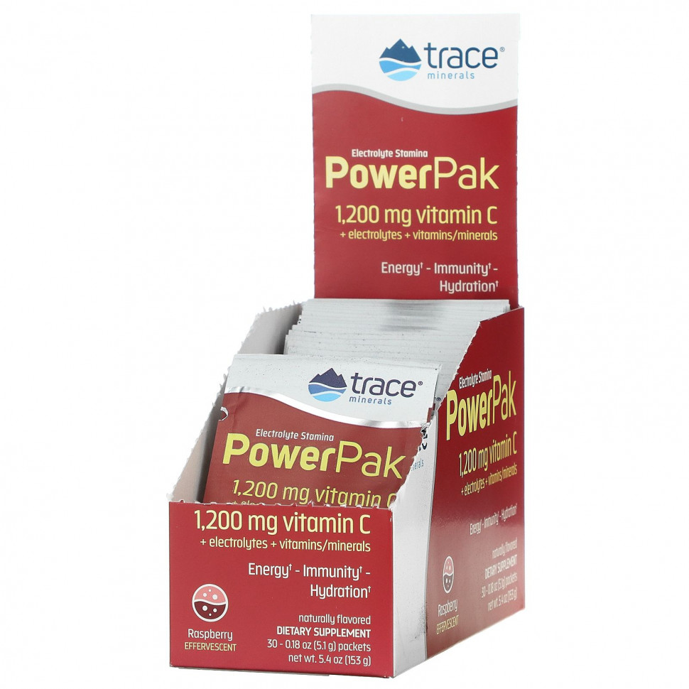 ������ ������ Trace Minerals �, Electrolyte Stamina PowerPak, ���������, 30 ��������� �� 5,1 � (0,18 �����)  IHerb (������) ����