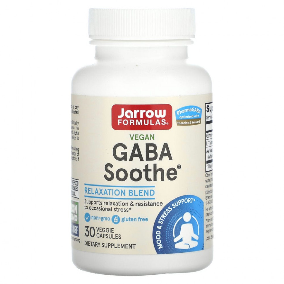 ������ ������ Jarrow Formulas, GABA Soothe, 30 ������������ ������  IHerb (������) ����