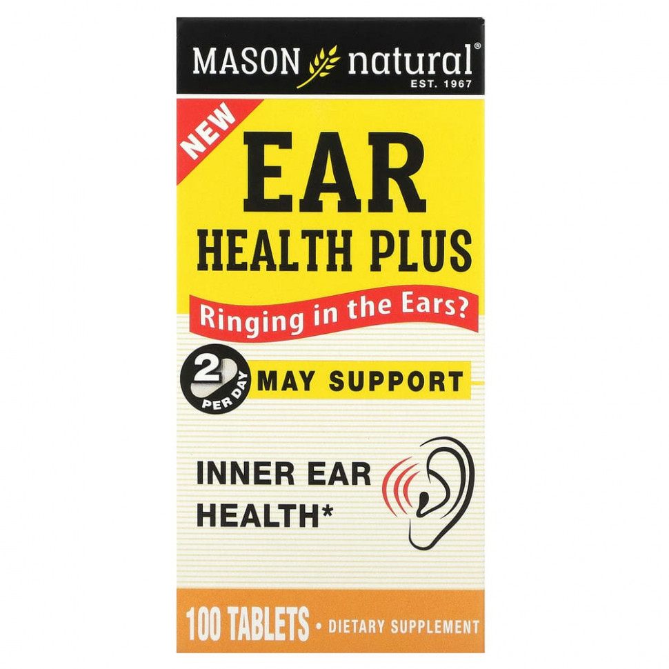 ������ ������ Mason Natural, Ear Health Plus, 100 Tablets  IHerb (������) ����