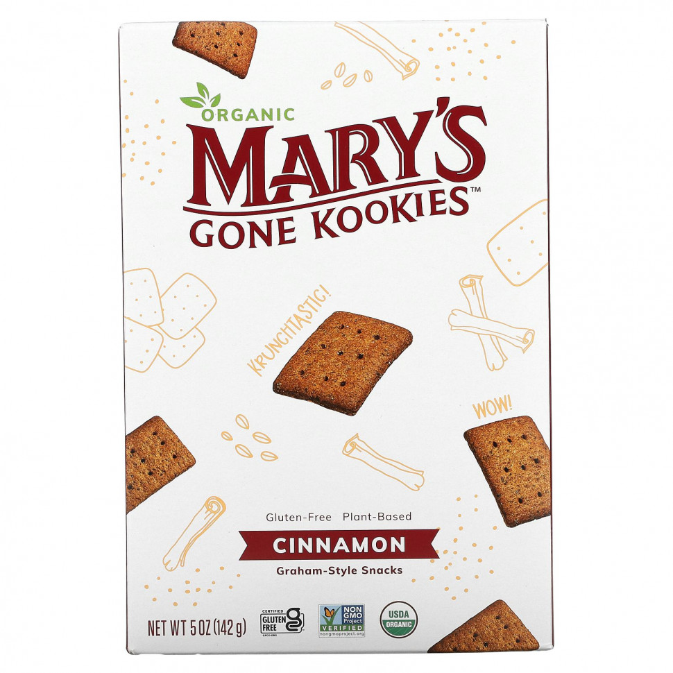 ������ ������ Mary's Gone Crackers, Graham Style Snack, Cinnamon, 5 oz (141 g)  IHerb (������) ����