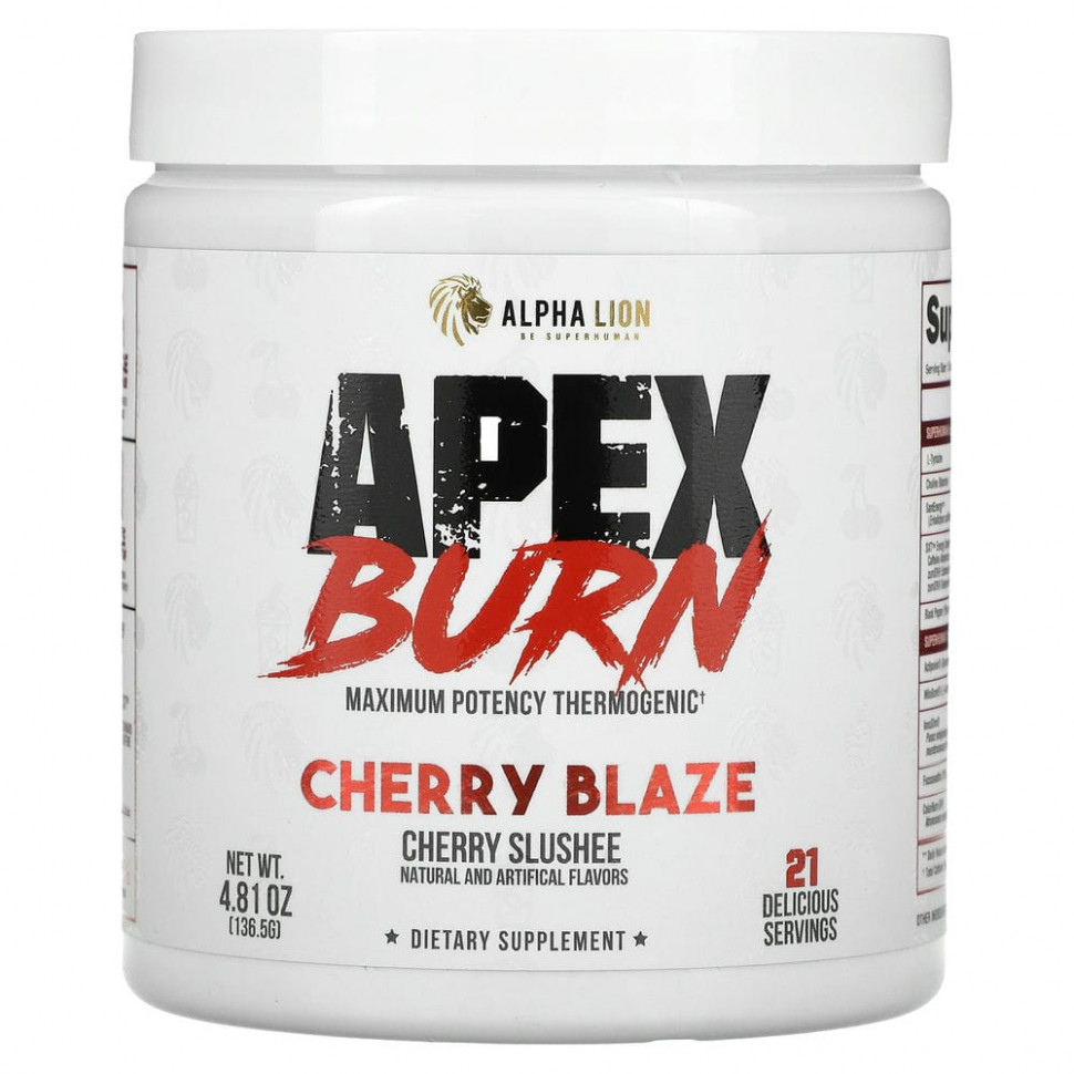 ������ ������ ALPHA LION, Apex Burn, Cherry Blaze, �������� �������, 136,5 � (4,81 �����)  IHerb (������) ����