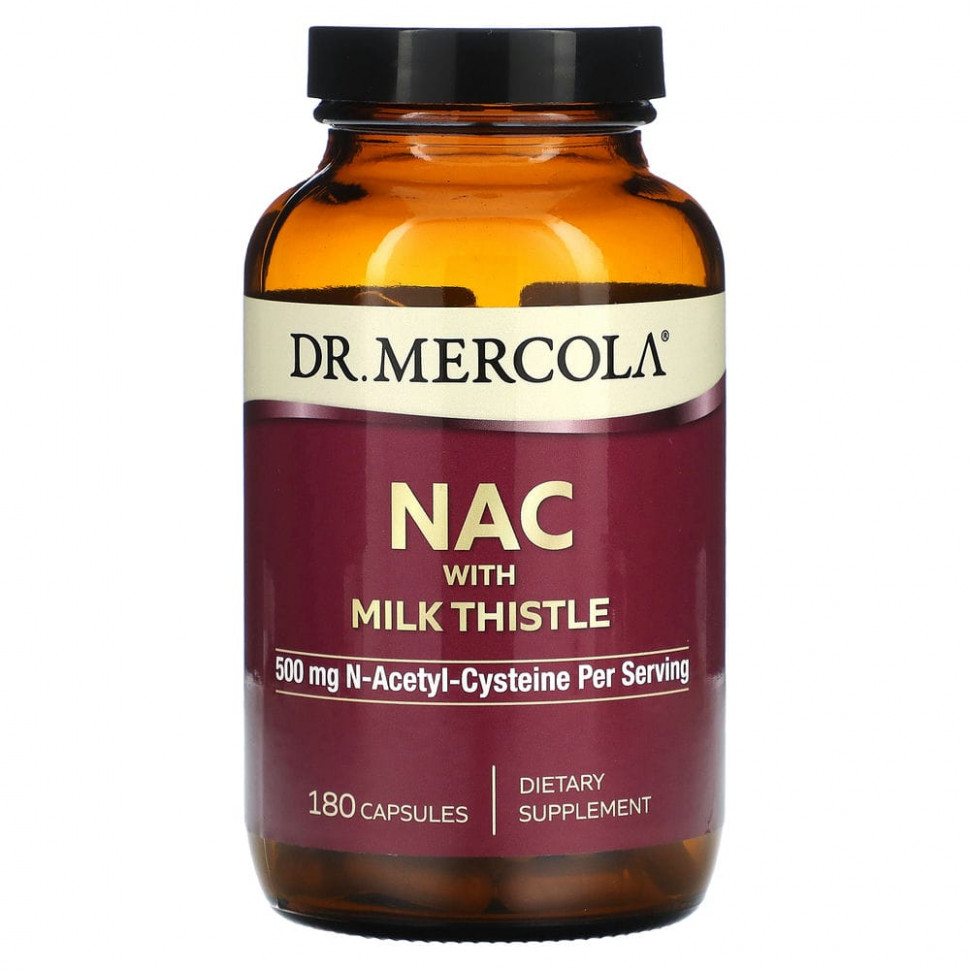 ������ ������ Dr. Mercola, NAC With Milk Thistle, 250 mg, 180 Capsules  IHerb (������) ����