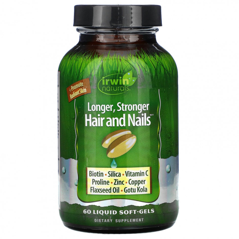 ������ ������ Irwin Naturals, Longer, Stronger Hair and Nails, 60 Liquid Soft-Gels  IHerb (������) ����