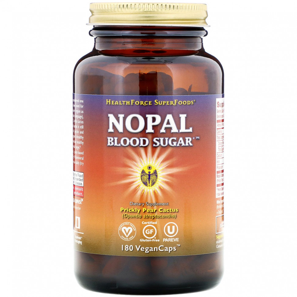 ������ ������ HealthForce Superfoods, Nopal Blood Sugar, 180 ��������� ������  IHerb (������) ����