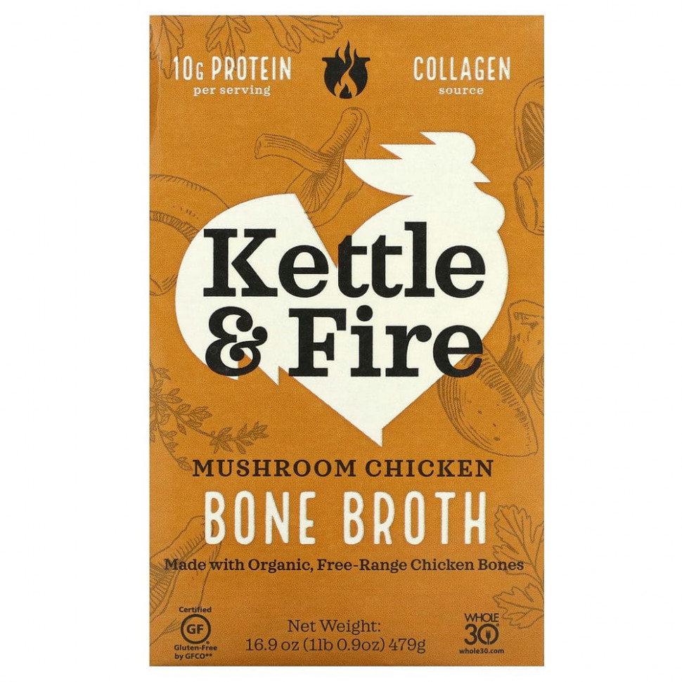 ������ ������ Kettle & Fire, Bone Broth, ������ � �������, 479 � (16,9 �����)  IHerb (������) ����