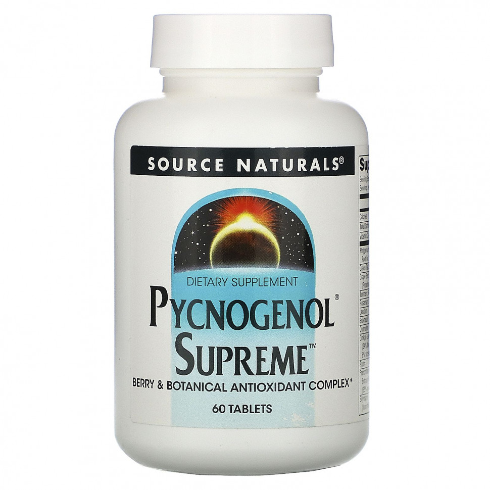 ������ ������ Source Naturals, Pycnogenol Supreme, 60 ��������  IHerb (������) ����