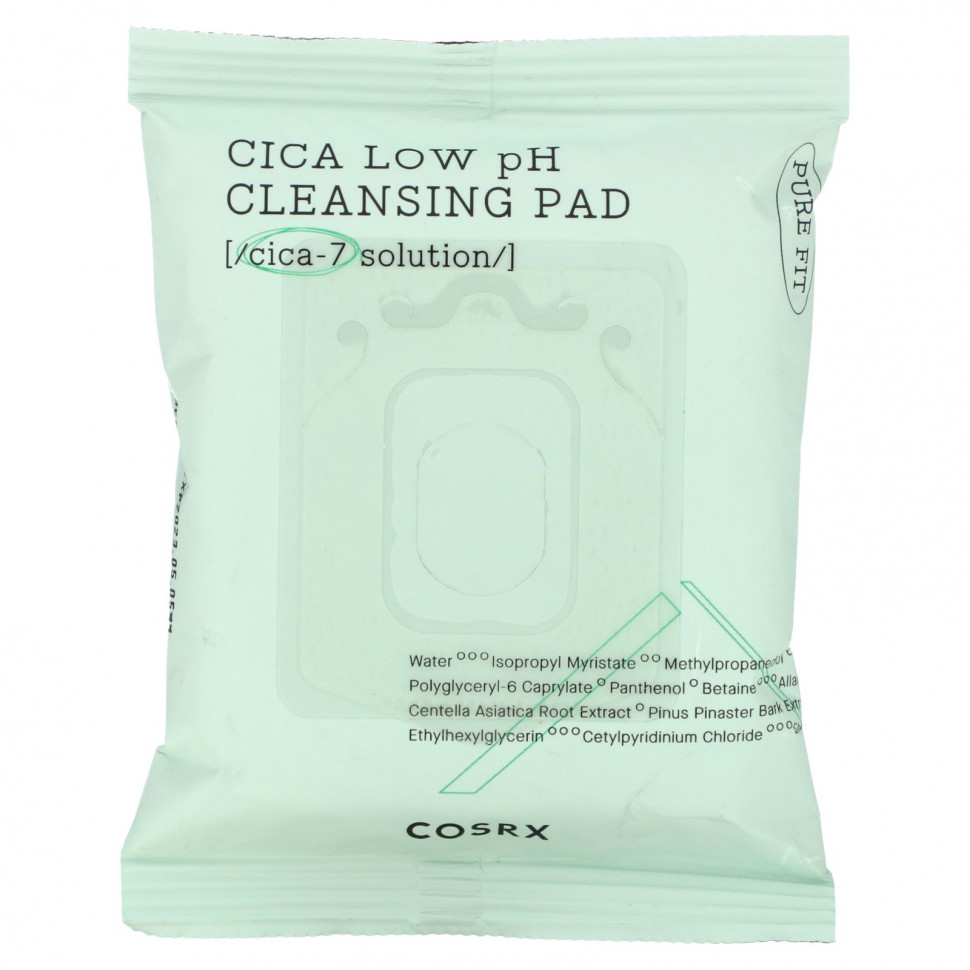 ������ ������ Cosrx, Cica Low pH Cleansing Pad, 30 ��������, 85 �� (2,87 ����. �����)  IHerb (������) ����