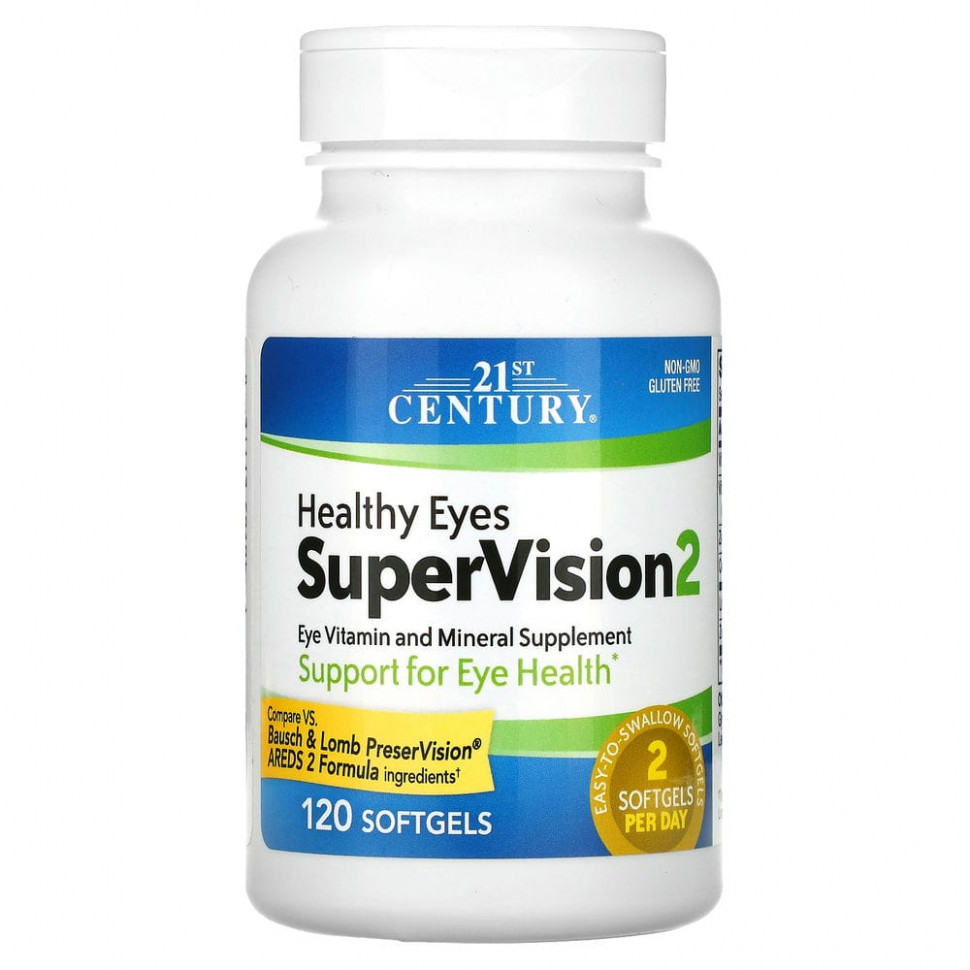������ ������ 21st Century, Healthy Eyes SuperVision2, ������� ��� ����, 120 ������  IHerb (������) ����