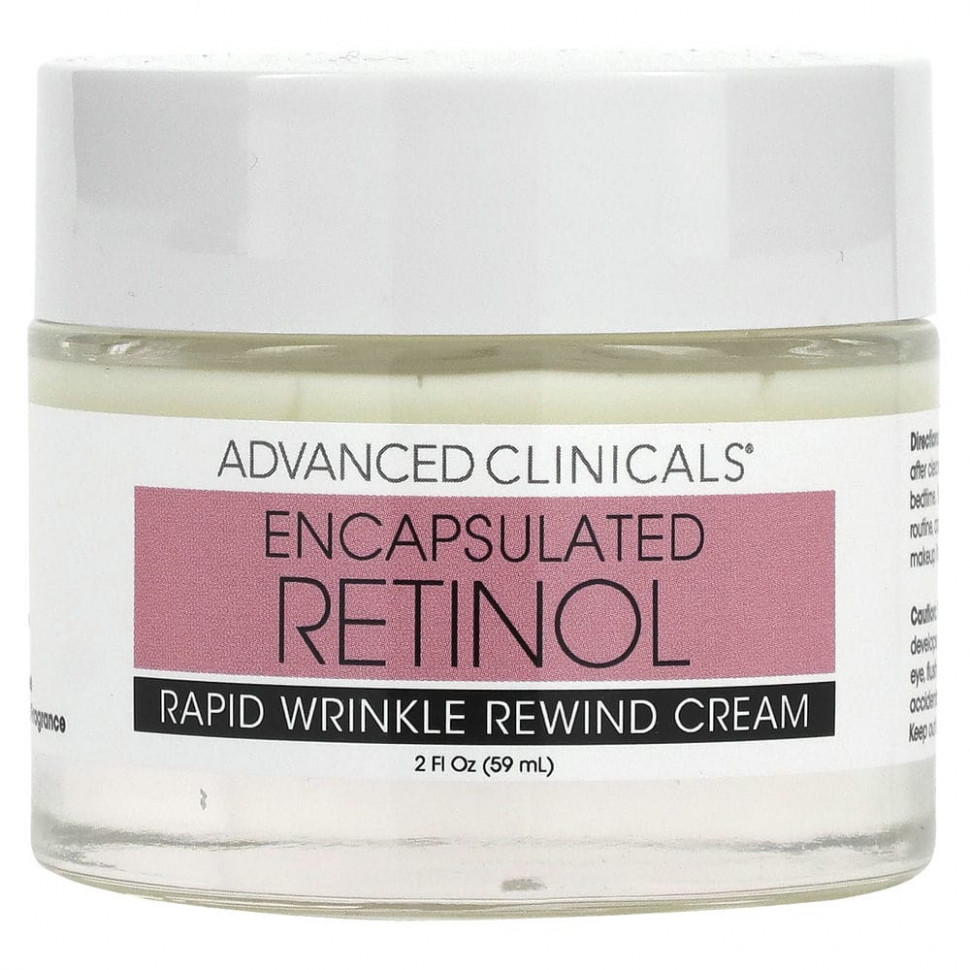 ������ ������ Advanced Clinicals, Encapsulated Retinol, Rapid Wrinkle Rewind Cream, Fragrance Free, 2 fl oz (59 ml)  IHerb (������) ����