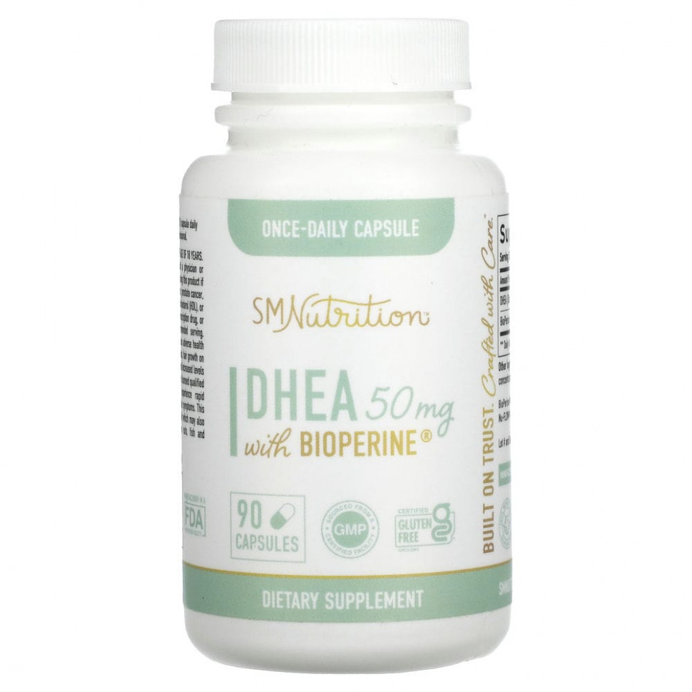 ������ ������ SMNutrition, DHEA with Bioperine , 50 mg , 90 Capsules  IHerb (������) ����