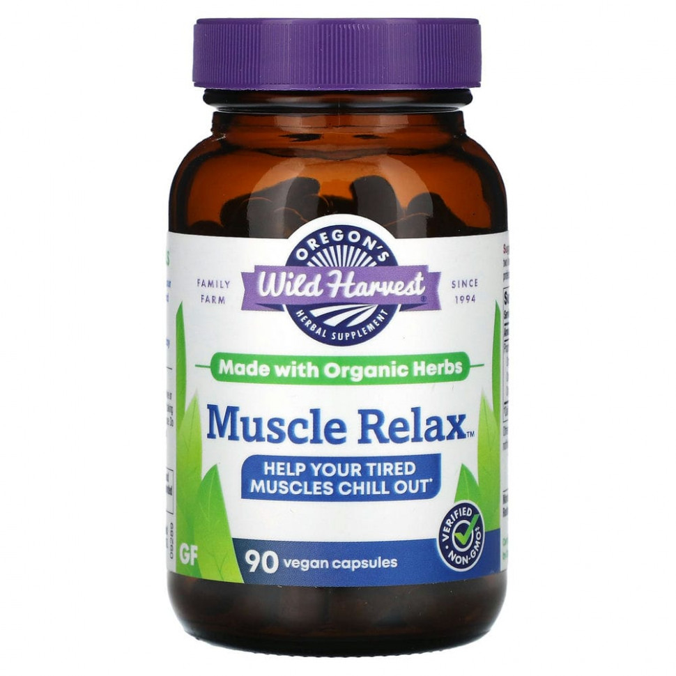 ������ ������ Oregons Wild Harvest, Muscle Relax, 90 Vegan Capsules  IHerb (������) ����
