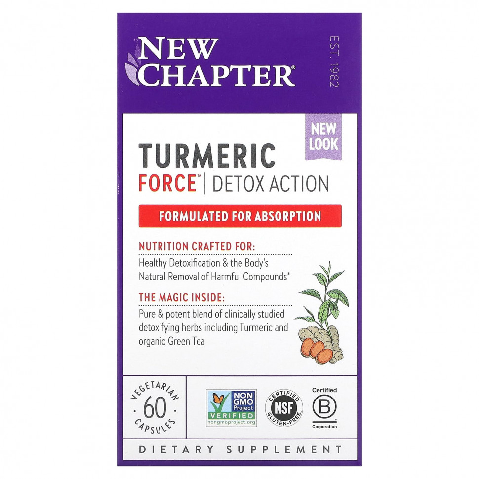 ������ ������ New Chapter, Turmeric Force, Detox Action, 60 �������������� ������  IHerb (������) ����
