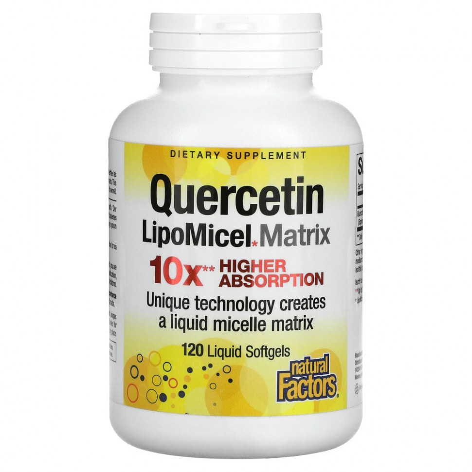 ������ ������ Natural Factors, Quercetin LipoMicel Matrix, 120 ������ ��������  IHerb (������) ����