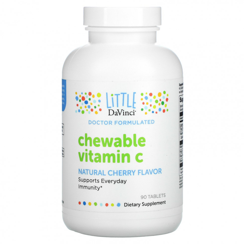 ������ ������ Little DaVinci, Chewable Vitamin C, Natural Cherry Flavor, 90 Tablets  IHerb (������) ����