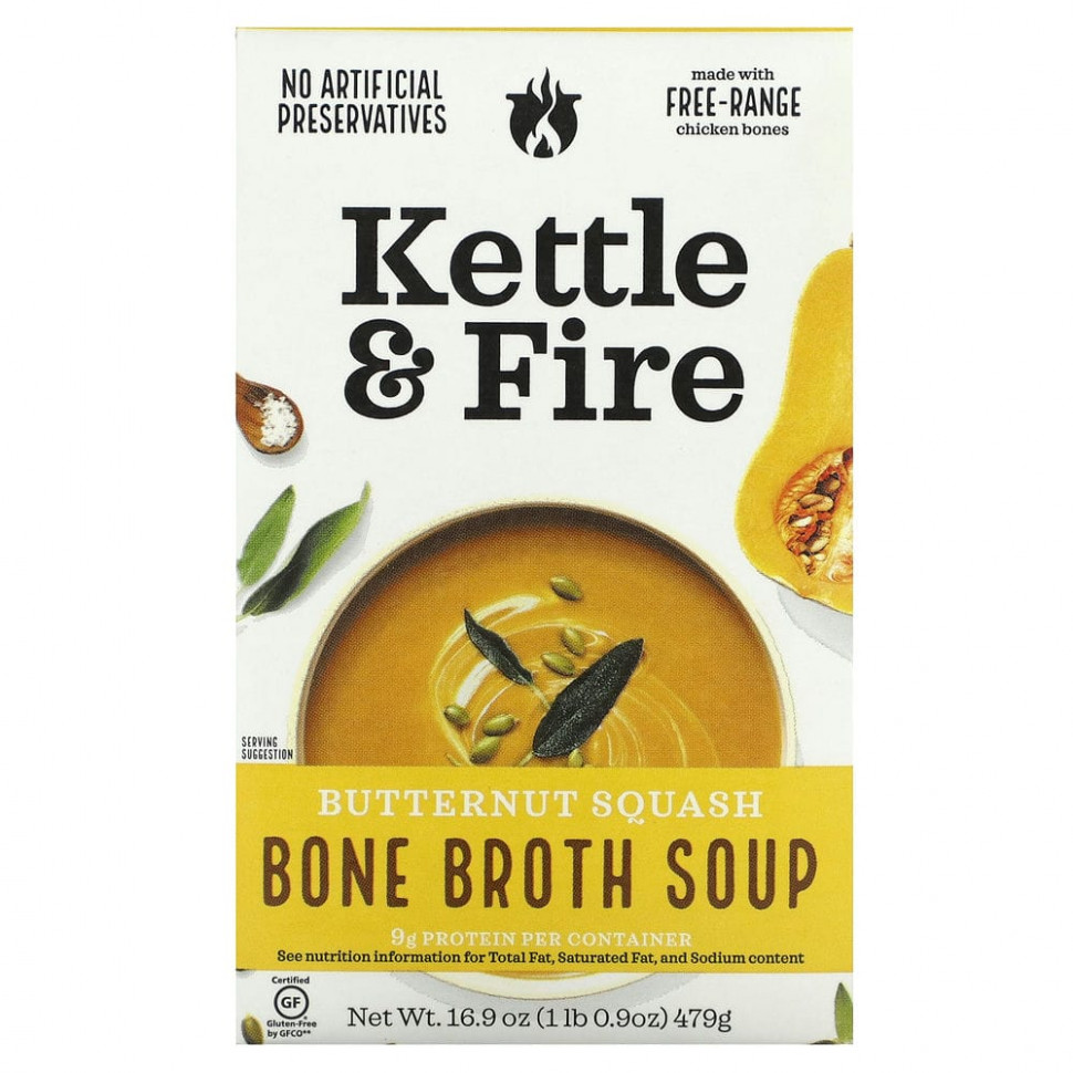 ������ ������ Kettle & Fire, Bone Broth Soup, ��������� �����, 479 � (16,9 �����)  IHerb (������) ����