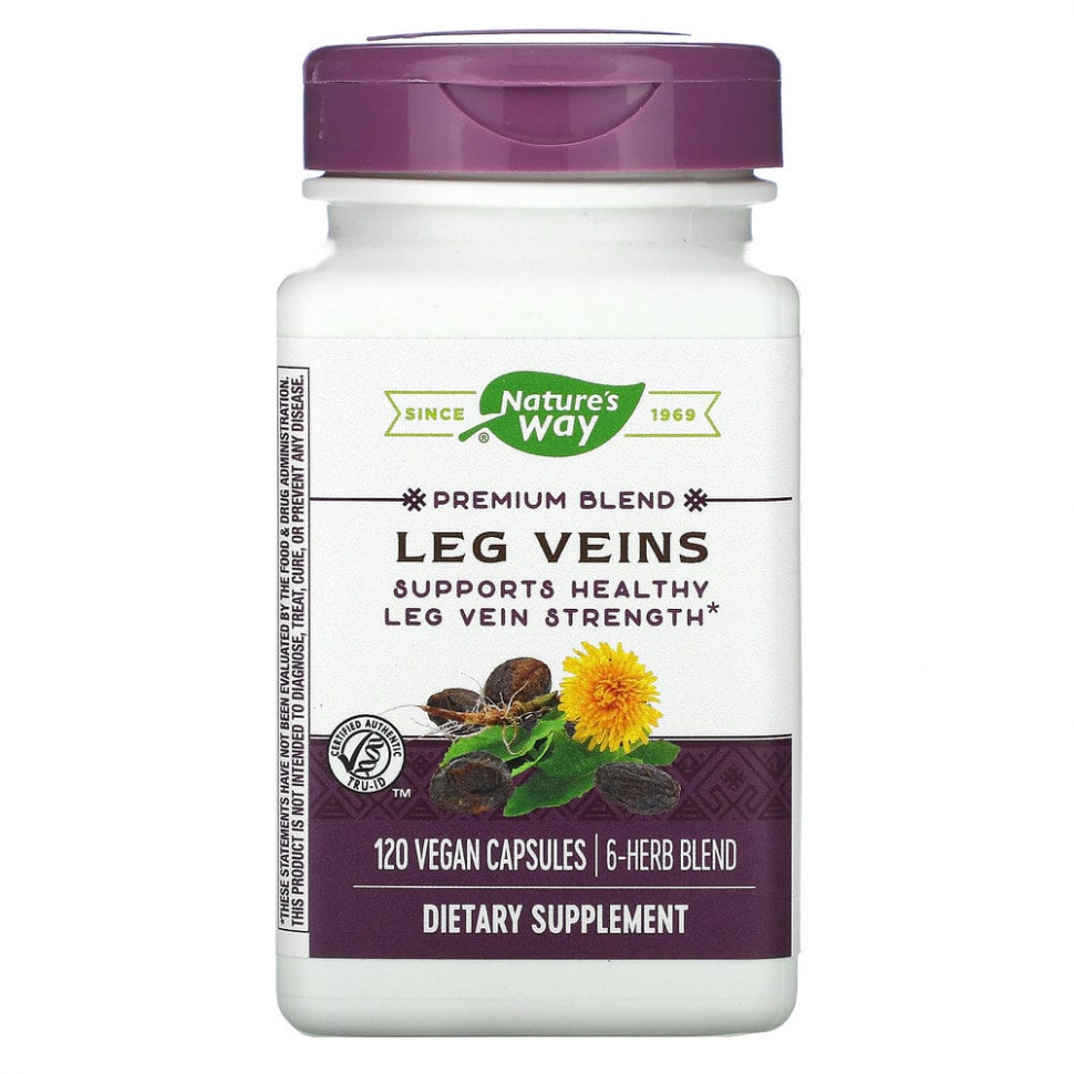 ������ ������ Nature's Way, Leg Veins, ����� ������������ ��������, 120 ��������� ������  IHerb (������) ����
