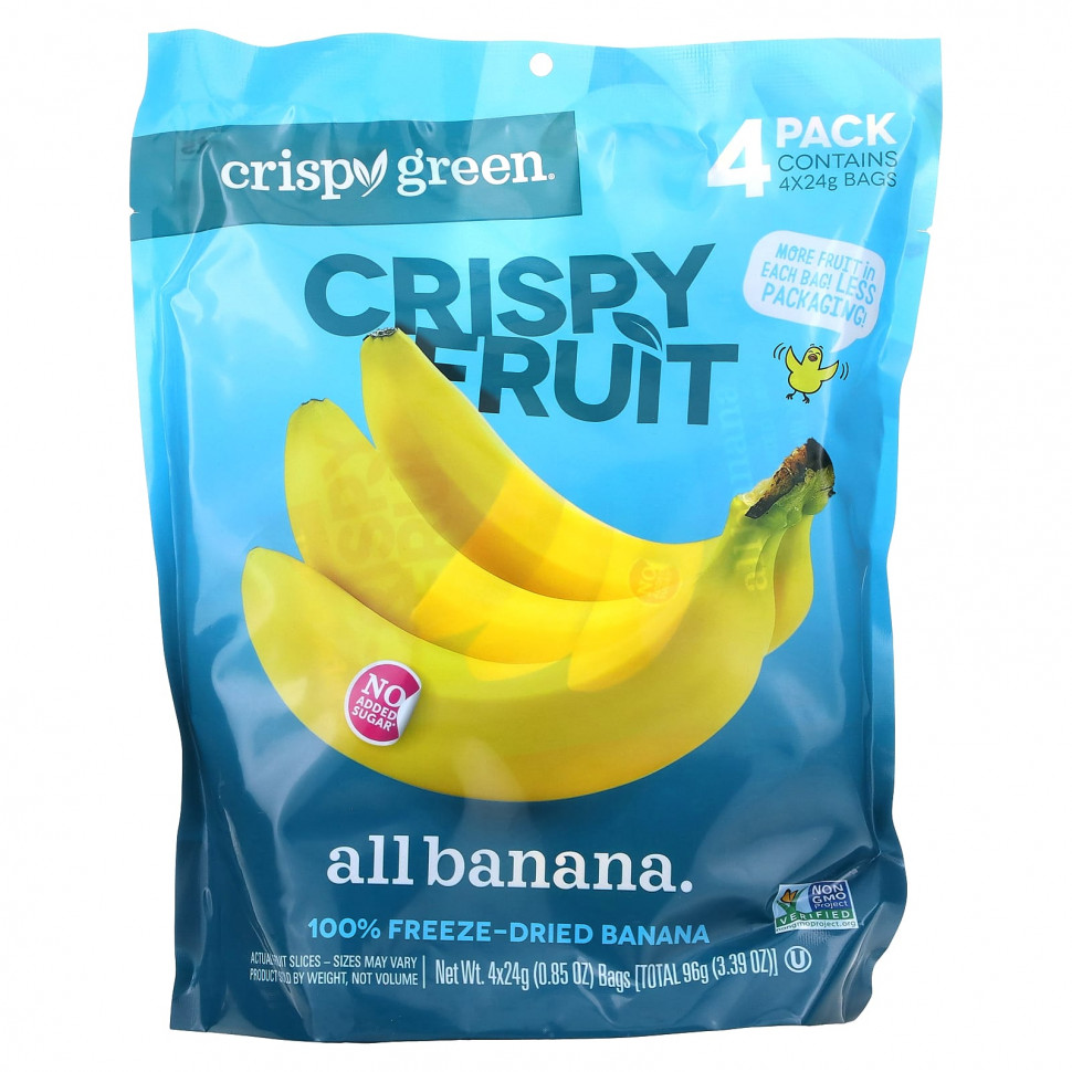 ������ ������ Crispy Green, Crispy Fruit, ��������� ��������� �������, 4 �������� �� 24 � (0,85 �����)  IHerb (������) ����