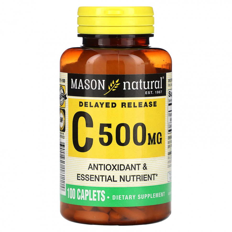 ������ ������ Mason Natural, ������� C, � ����������� ��������������, 500 ��, 100 ������  IHerb (������) ����