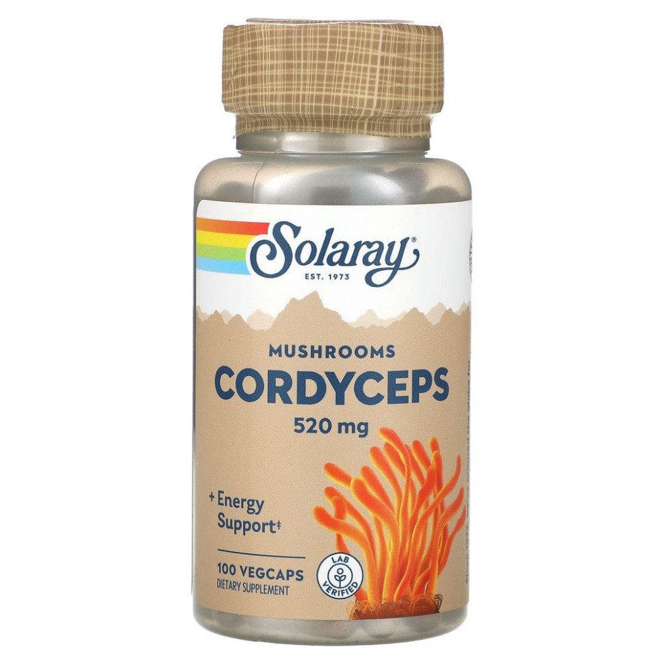 ������ ������ Solaray, Cordyceps Mushrooms, 520 mg, 100 VegCaps  IHerb (������) ����