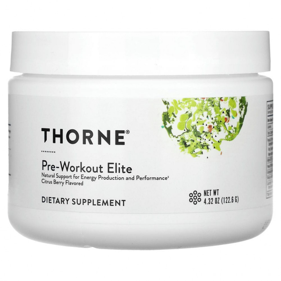 ������ ������ Thorne, Pre-Workout Elite, ����������, 122,6 � (4,32 �����)  IHerb (������) ����