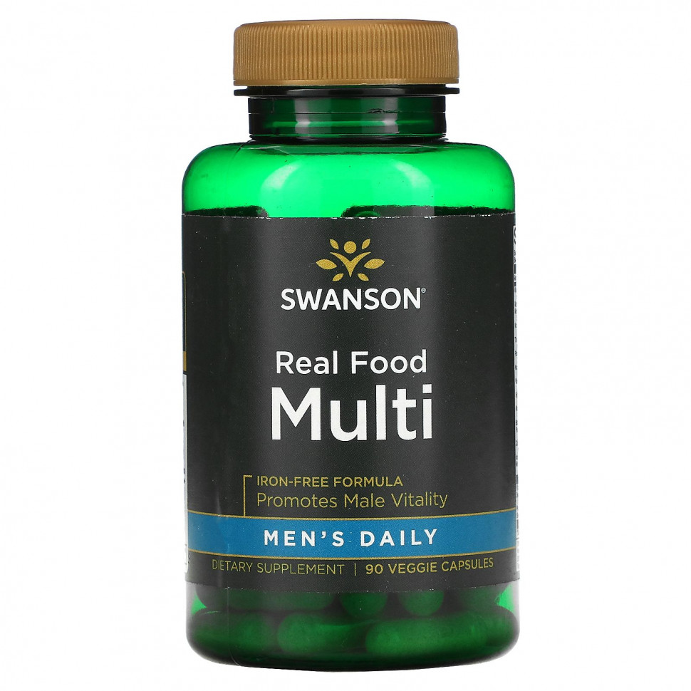 ������ ������ Swanson, Men's Daily, Real Food Multi, ��� ������, 90 ������������ ������  IHerb (������) ����