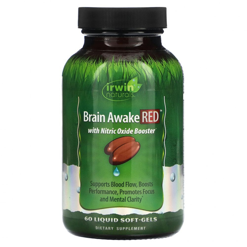 ������ ������ Irwin Naturals, Brain Awake Red, ������� ��� ��������� ������ �����, 60 ����������� ������  IHerb (������) ����