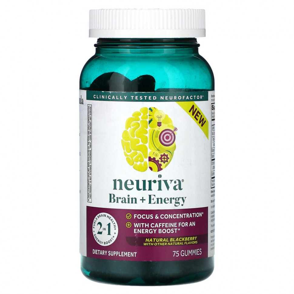 ������ ������ Schiff, Neuriva, Brain + Energy, ����������� �������, 75 ����������� ��������  IHerb (������) ����
