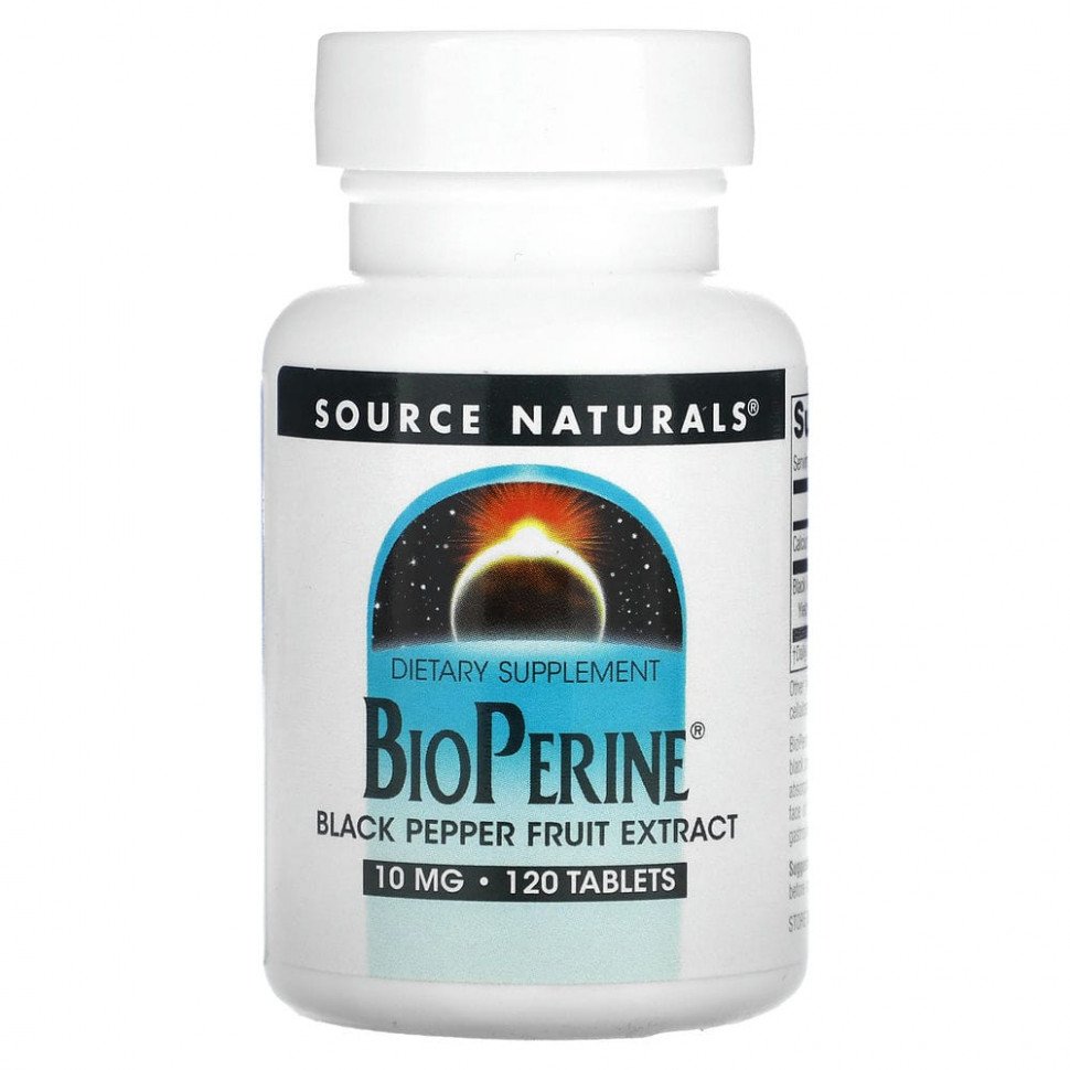 ������ ������ Source Naturals, BioPerine, 10 ��, 120 ��������  IHerb (������) ����