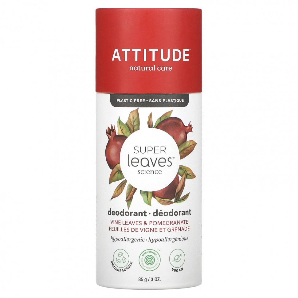 ������ ������ ATTITUDE, Super Leaves, ����������, ������ ��������� � ������, 85 � (3 �����)  IHerb (������) ����
