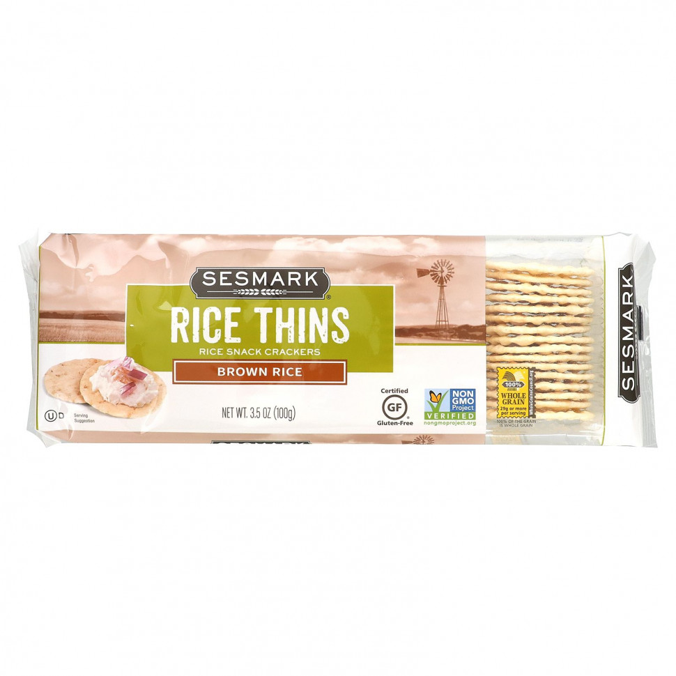 ������ ������ Sesmark, Rice Thins, ������� �������, ���������� ���, 100 � (3,5 �����)  IHerb (������) ����